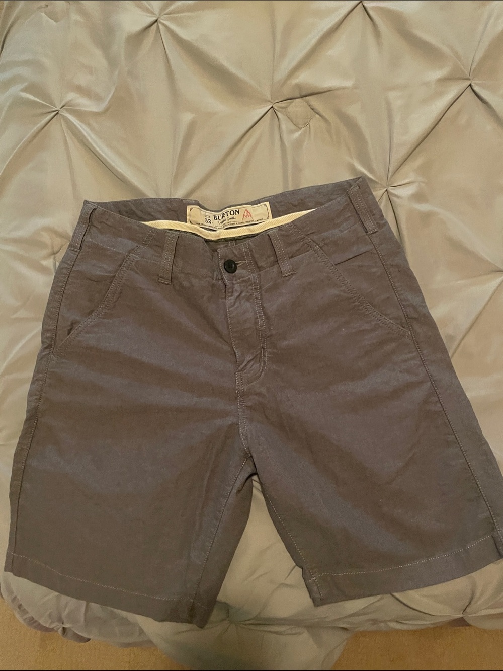 Burton Men's Flat Front Shorts in Slate Gray